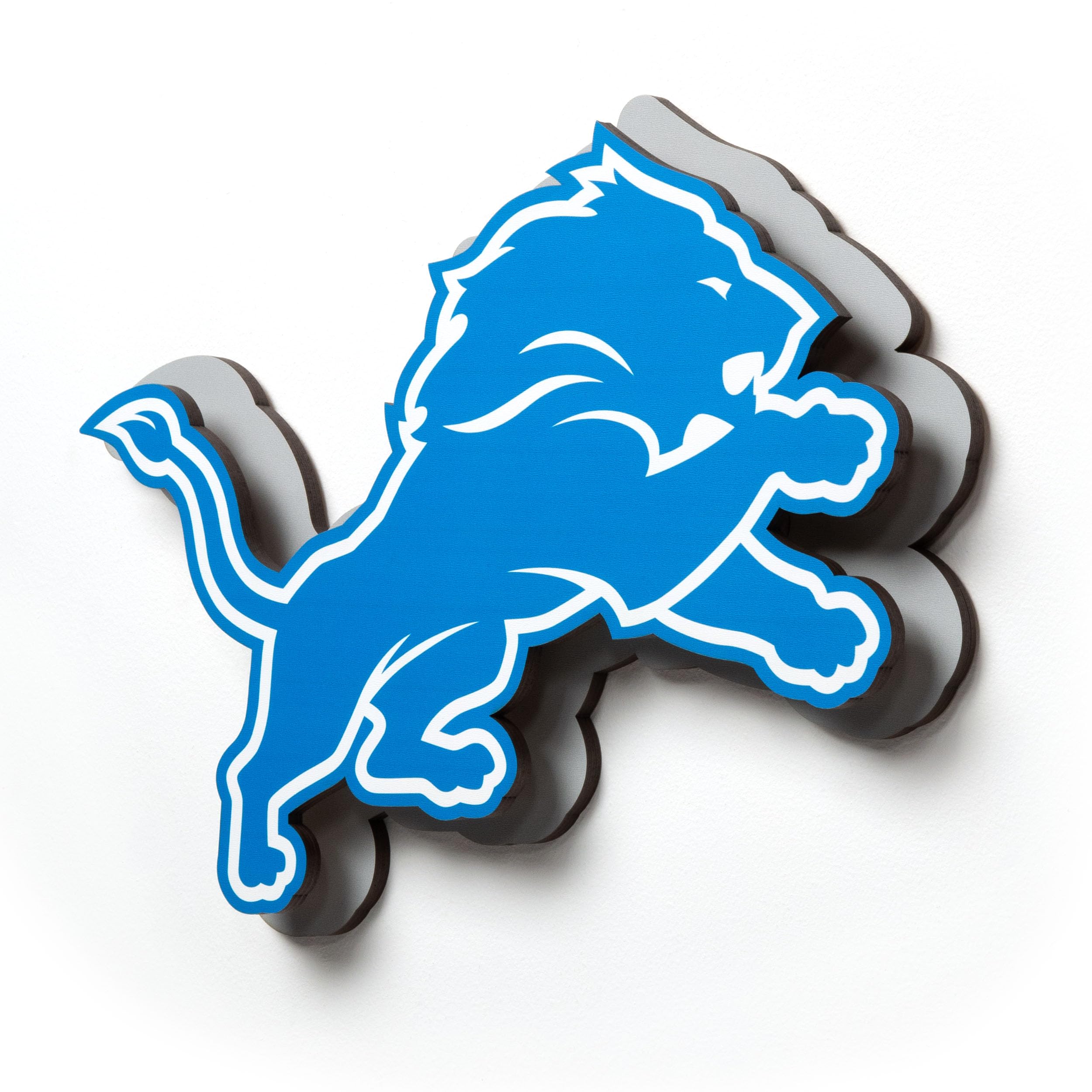 YouTheFan NFL Detroit Lions 3D Logo Die Cut Wall Art