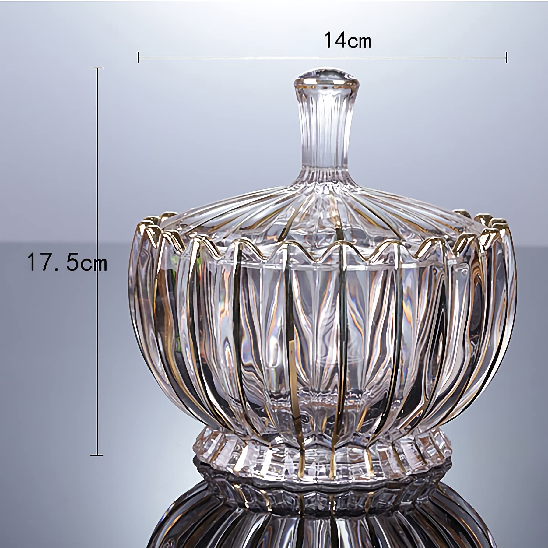 Sucrier avec couvercle sucrier sucrier en cristal transparent avec couvercle, boîte à sucre en verre épaissi, distributeur de sucre pot de bonbons pot d'assaisonnement avec couvercle