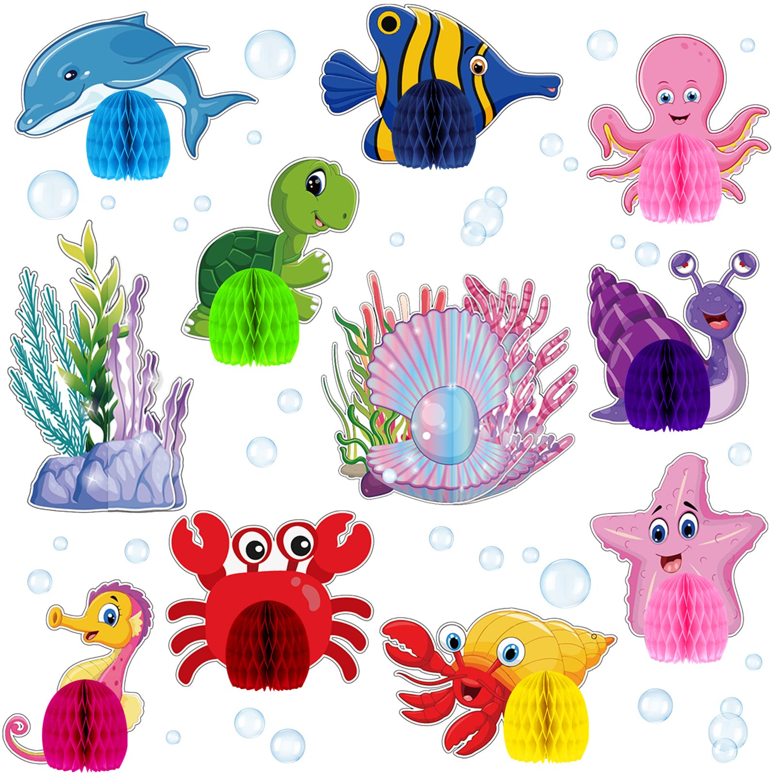 Buy 12 Pieces Sea Animal Centerpiece Under The Sea Party