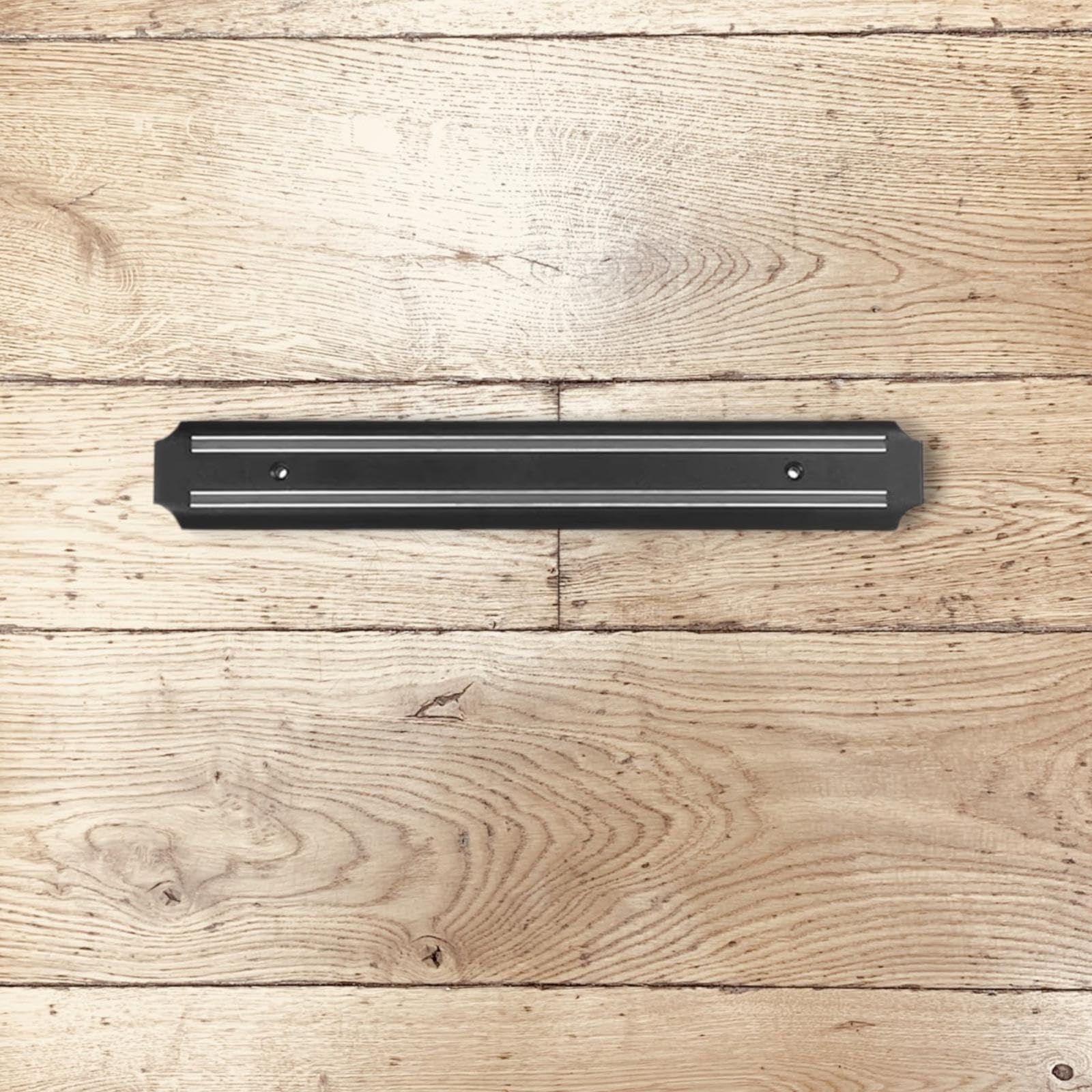 Generic Magnetic Knife Strip| 15.9 Inch Wall Mounted Knife Holder| Modern Black Knife Display Case for Walls