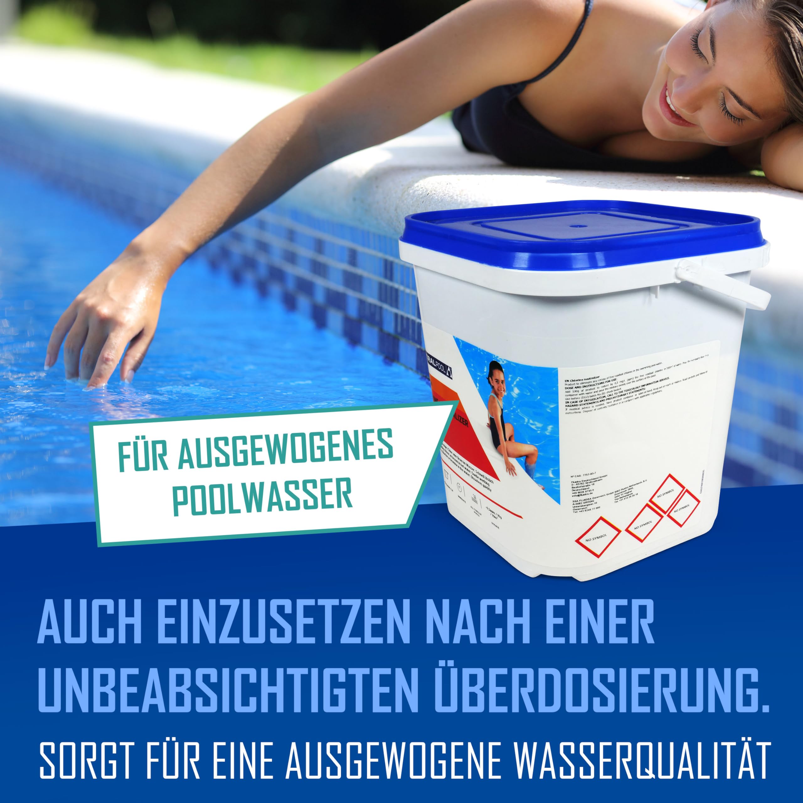 Astral Pool Chlor Neutralisator 6,0 Kg - Reduziert überschüssiges Chlor & Brom im Wasser - Schnell und rückstandsfrei löslich