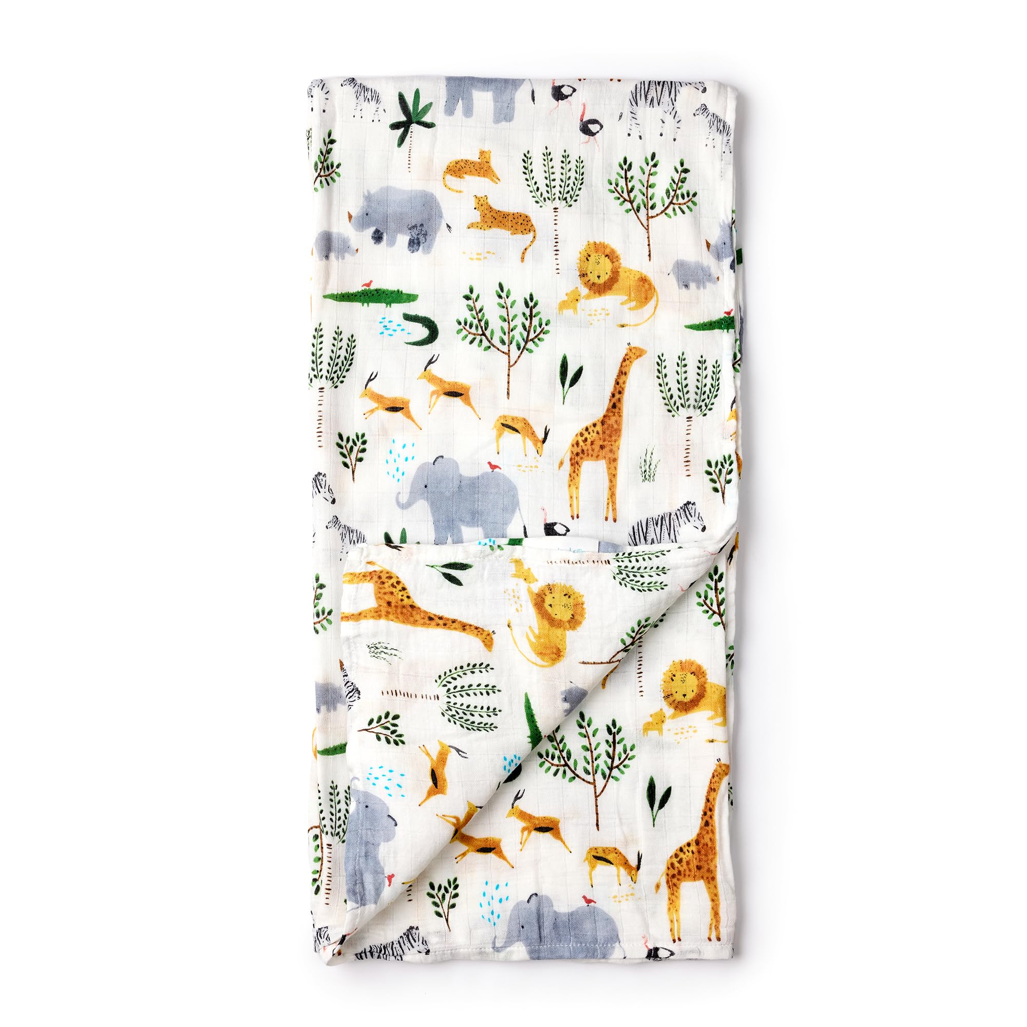 Loulou Lollipop Muslin Swaddle Blanket for Baby Boy & Baby Girl – Soft Breathable Muslin Wrap, 47"x47" Receiving Blanket for Newborn & Toddler -