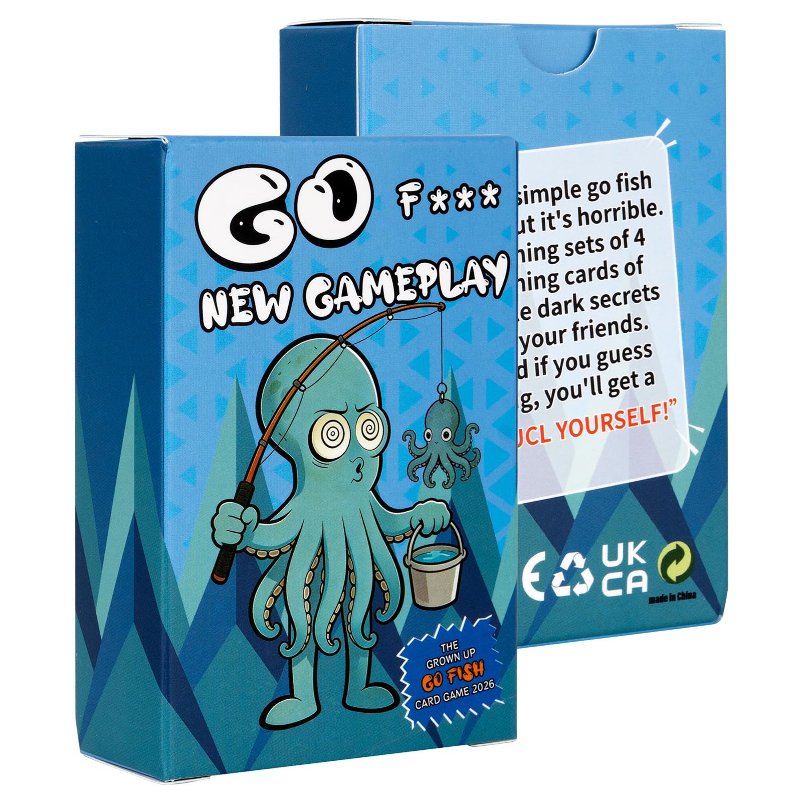 GRBeid for Go Fish Yourself Card Game-2026 Hilarious Fish-Themed Party Game for Adults, Interactive Fun for 2+ Players, Perfect Gag Gift for Friends & Family Game Night
