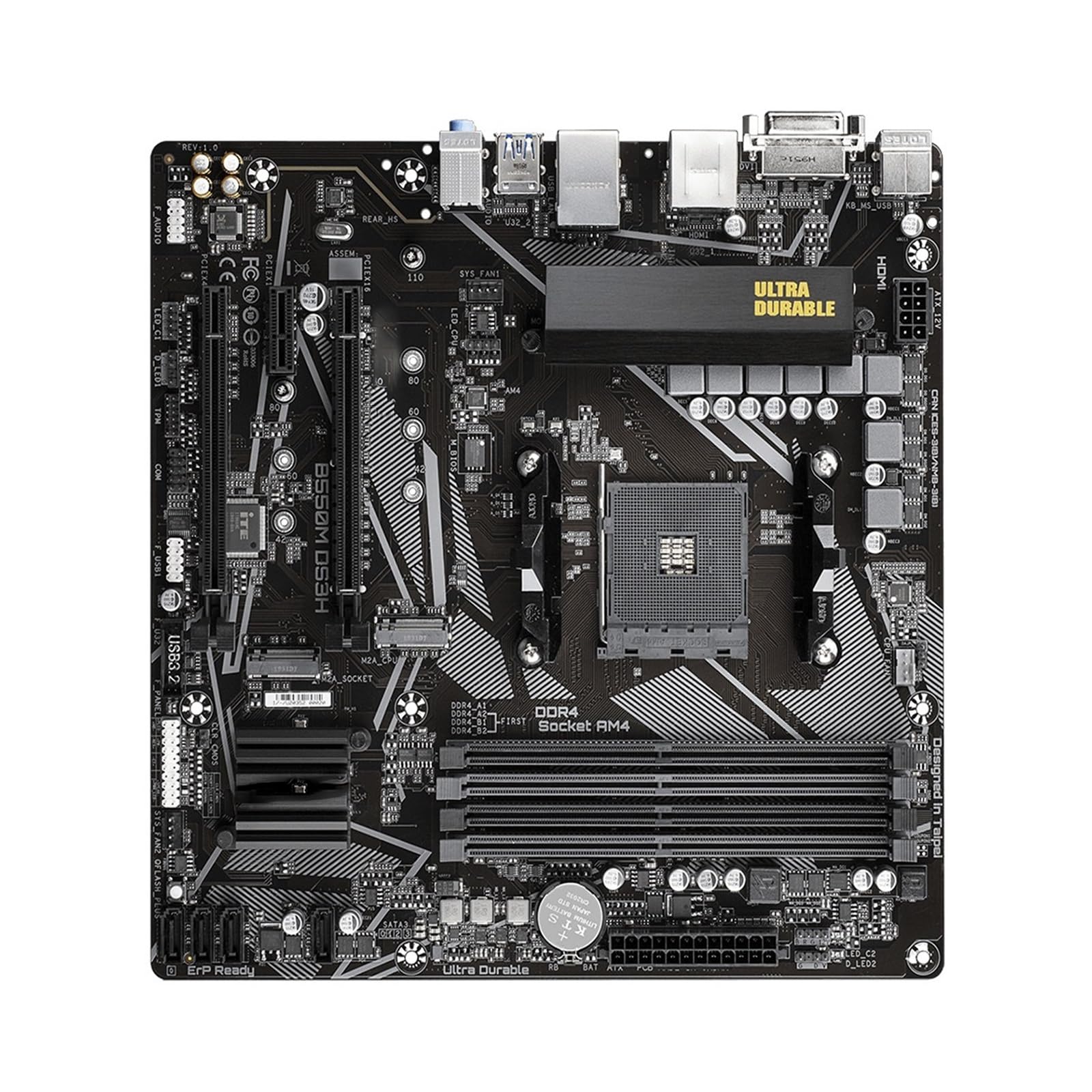 scheda madre Fit For GIGABYTE B550M DS3H Micro-ATX B550 DDR4 4733(OC) MHz M.2 USB 3. 128G Presa a doppio canale AM4 Scheda madre