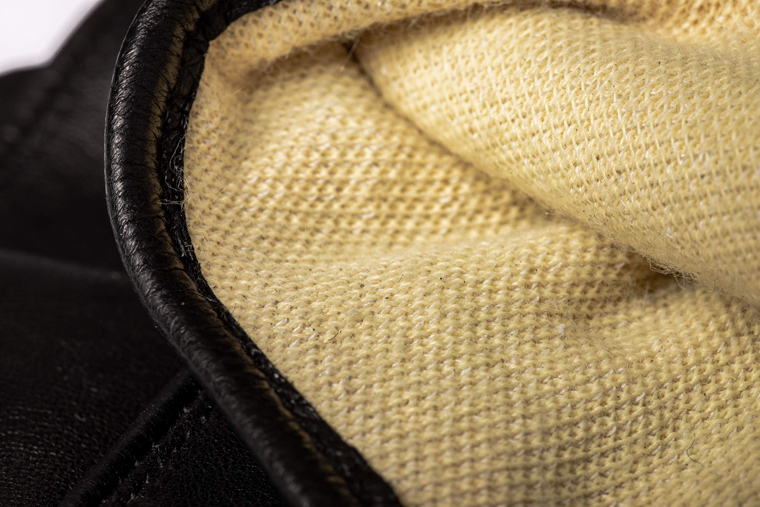 EEM gants de sécurité homme, cuir italien, doublure Kevlar anti-coupure, fonction tactile