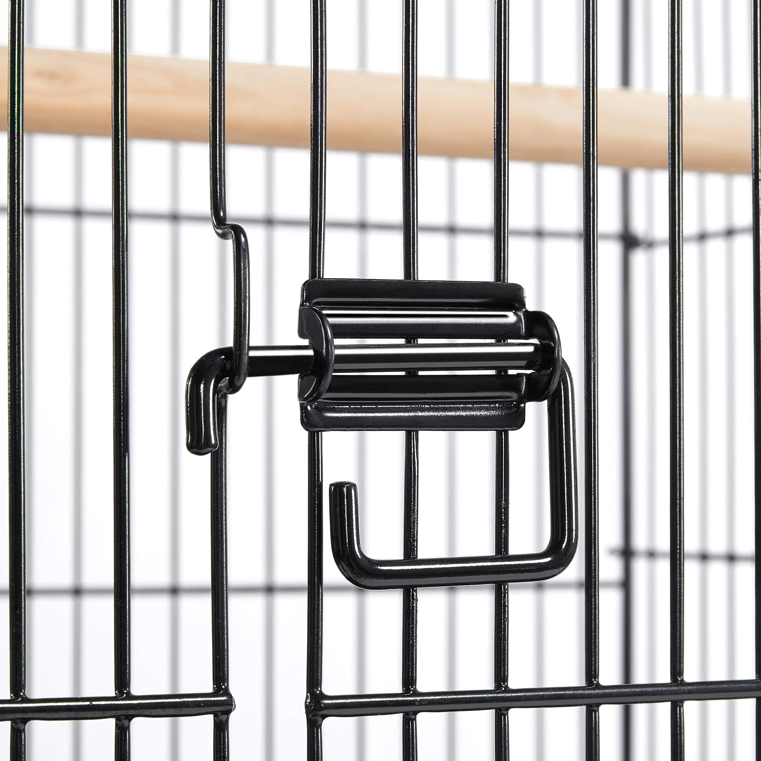Yaheetech Volière Oiseau Cage à Oiseaux pour Canaries Grosses Perruches Canaris Calopsitte Inséparable avec Support détachable 59,5 x 59,5 x 145 cm