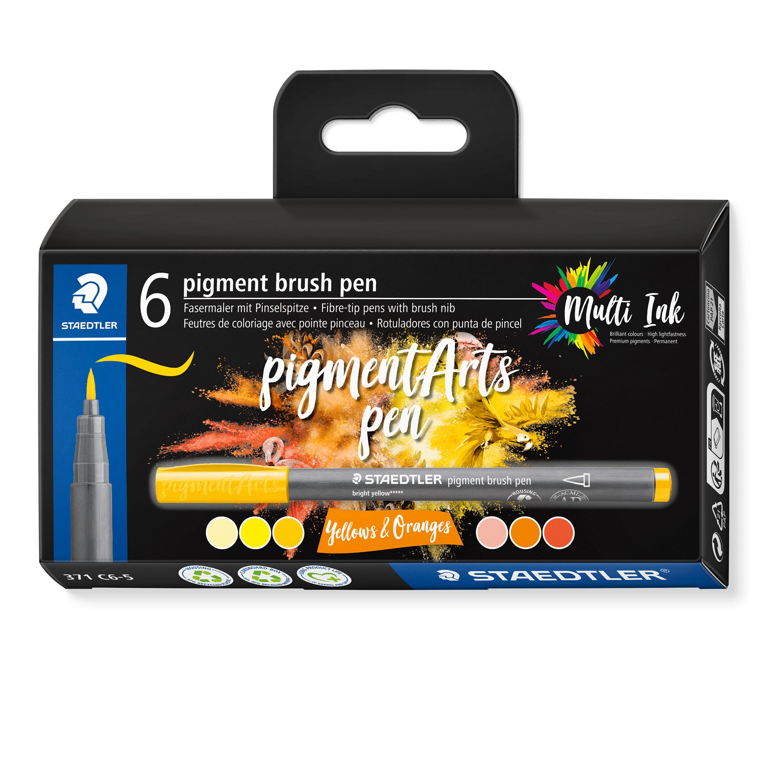 TG. Standard) Staedtler Brush pen Pigment Arts, cartuccia da disegno