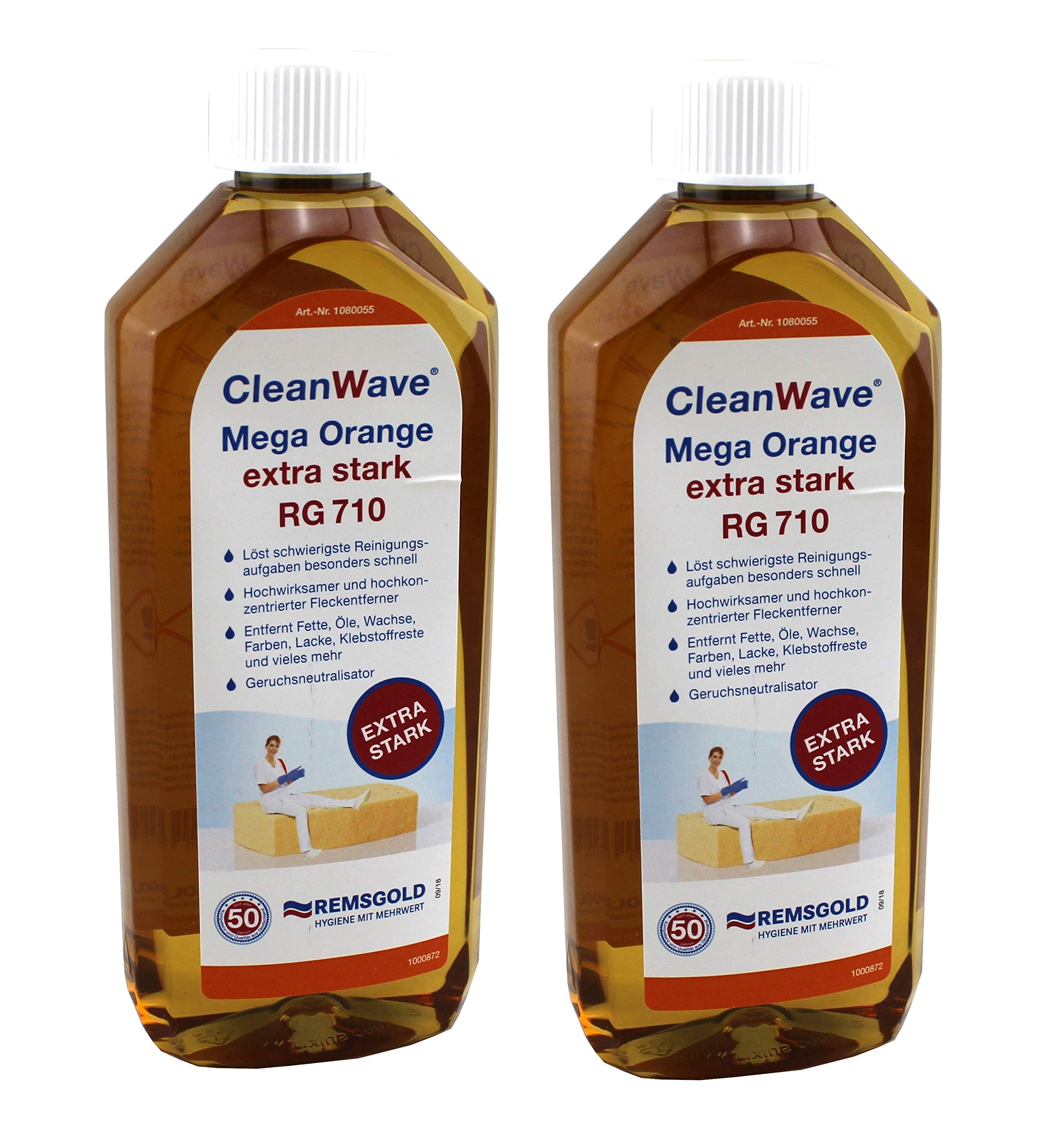 2x CleanWave Mega Orange Extra Strong RG 710 solves the most difficult cleaning tasks particularly quickly - highly effective and highly concentrated.
