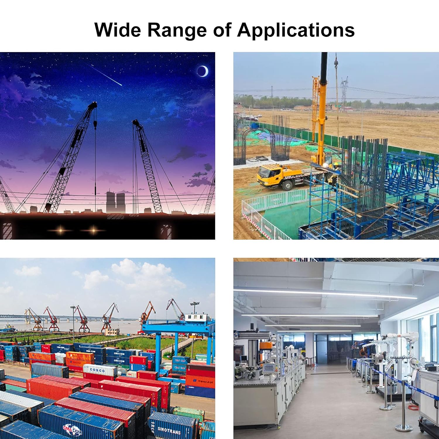 Acrux7 10 Pcs 304 Stainless Steel M8-1.25 Fully All Threaded Rod Studs, Long Threaded Screw, Right Hand Threads, 250mm Length