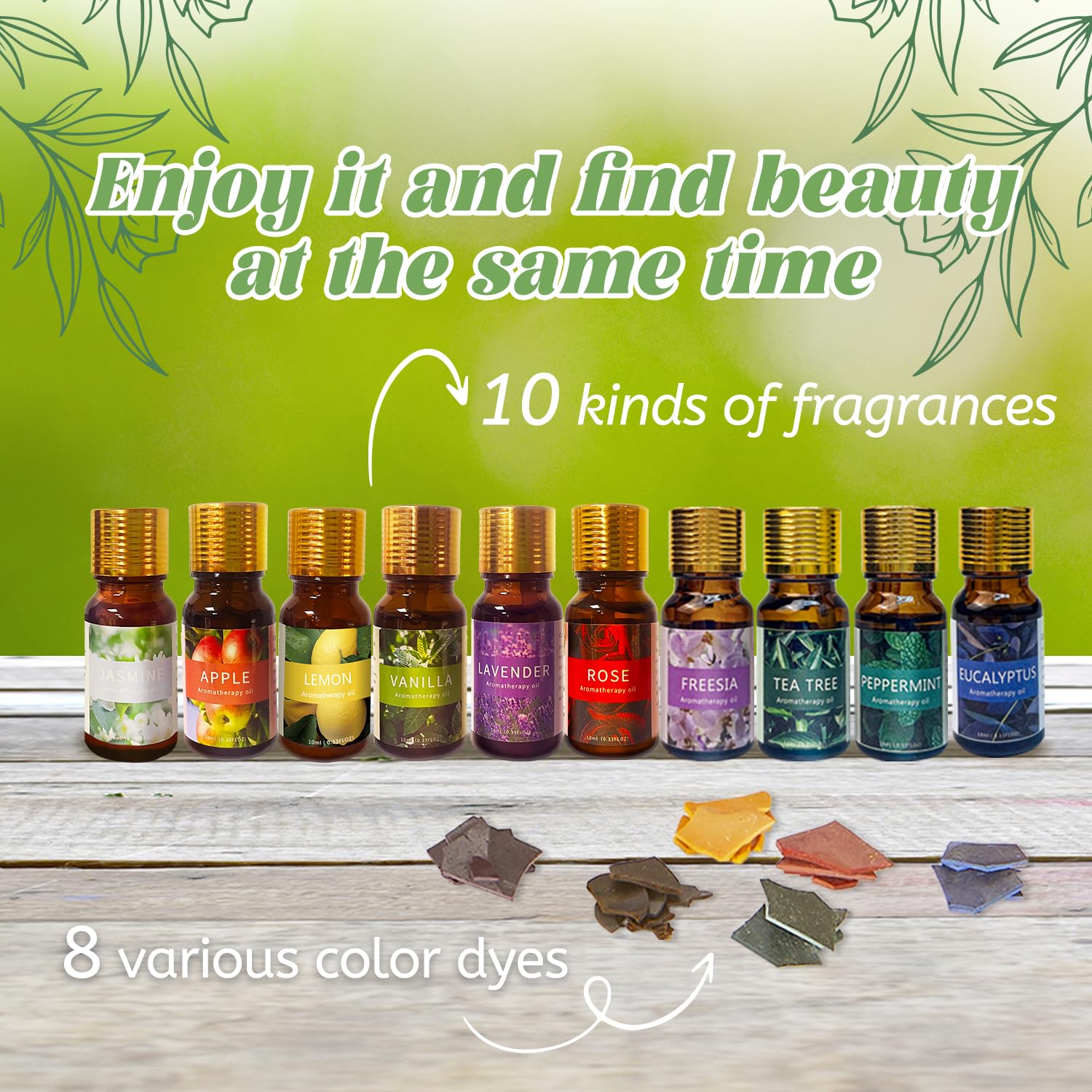 LINGQIAN Kit para hacer velas (hazlo tú mismo), cera de soja, crisol eléctrico con pico, 12 latas para velas, 12 aceites aromáticos