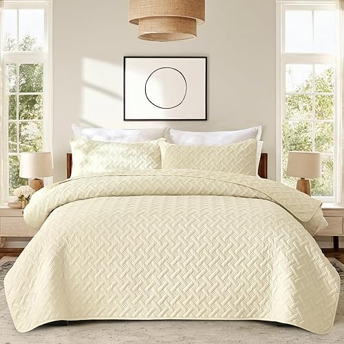 Miniatura 15 de JYHOPE Juego de edredón naranja tamaño Queen/Full, juego de edredón ligero de verano, colcha suave y transpirable para todas las estaciones, Patrón