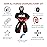 Hawk Sports Clown Grappling Dummy for Combat Sports Mastery, Moveable and Strikeable Punching Dummy for Adults, 5 ft. Boxing Dummy for MMA Jiu-Jitsu, Judo, Karate, and Wrestling Training and Sparring