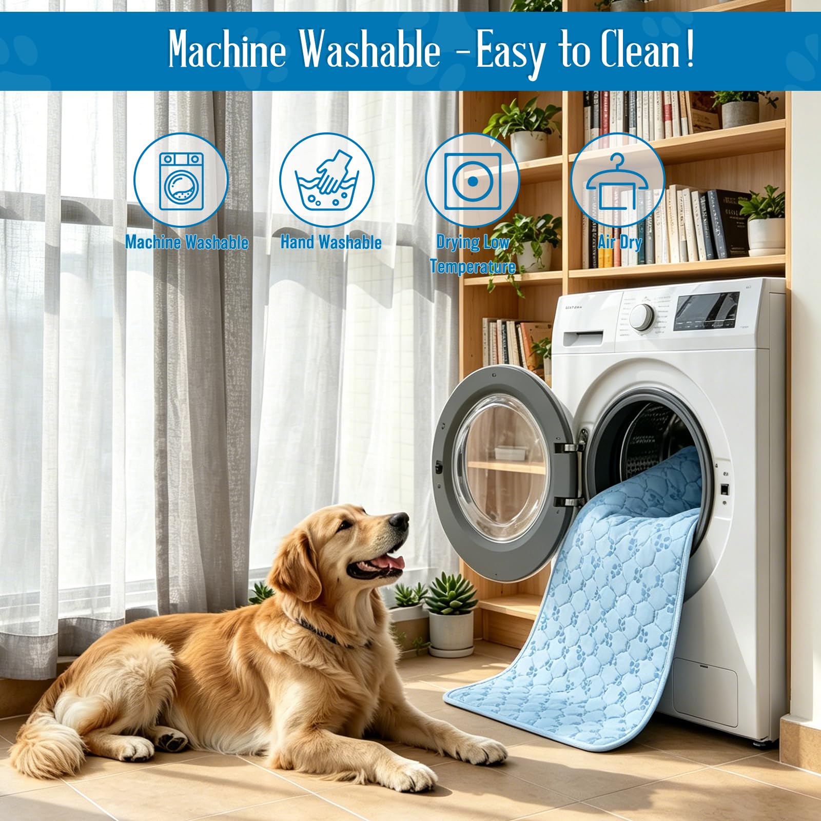 Alfombrilla de refrigeración para verano, reutilizable y portátil, almohadilla de refrigeración para perros y gatos, almohadilla de hielo impresa con hueso, lavable, no tóxica, no necesita