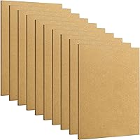 DEAYOU 10 Pack 11x14 Inch MDF Wood Boards for Crafts - 1/4" Thick Unfinished Panels for DIY Painting, Engraving, Chipboard Art