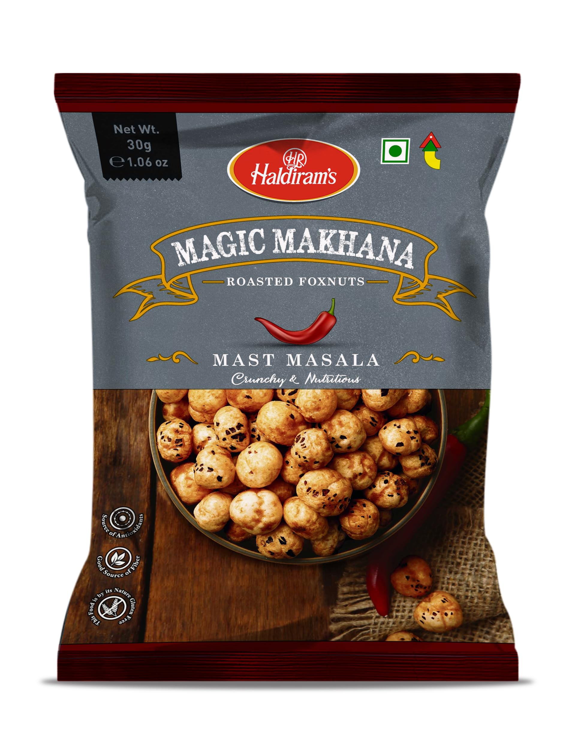Haldiram's Magic Makhana Roasted Foxnuts Mast Masala 30g