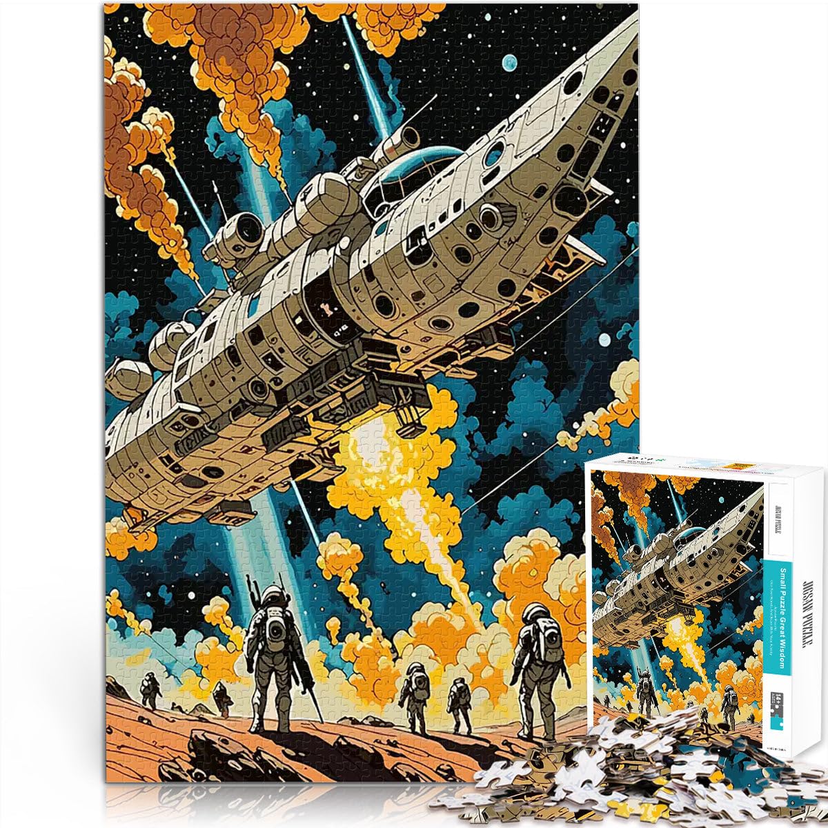 Jigsaw Puzzles for Adults 1000 Pieces War of the Century Staycation: Zeit totschlagen Geschenk zum Geburtstag75x50cm — image 1