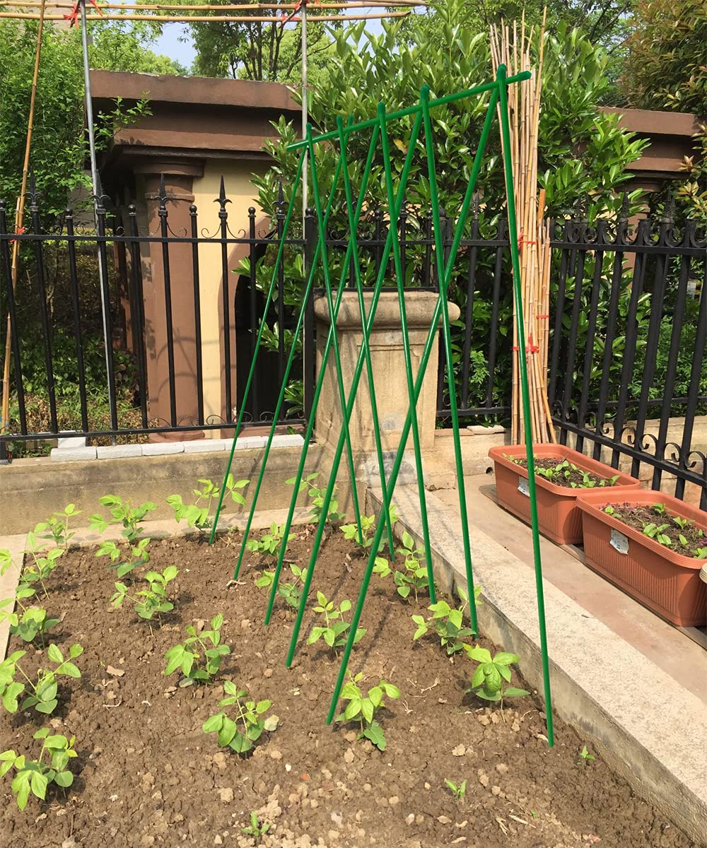 YOYORUN Estacas de jardín de 1,5 m, estacas de tomate, material de fibra de vidrio, resistente y duradero, nunca se oxida, paquete de 20