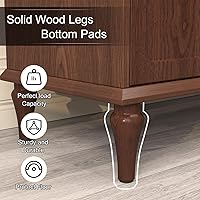 Vista 8 de ARTPOWER Sideboard Buffet Cabinet with Storage, 58'' Mid-Century Modern Storage Cabinet with 4 Doors and Adjustable Shelves, Accent Style Sideboard