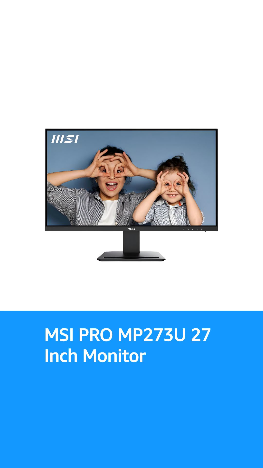 MSI PRO MP273U, IPS 3840 x 2160 (UHD) Computer Monitor, 4K, 60 Hz