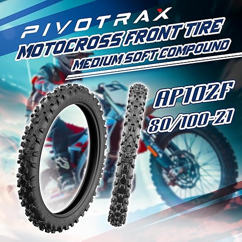 Miniatura 3 de PIVOTRAX AP102F Motocross Front Off-Road Neumático - Tamaño 80100-21 (3.00x21), Tipo Offroad, Neumático All Terrains Soft Compound Tamaño de la