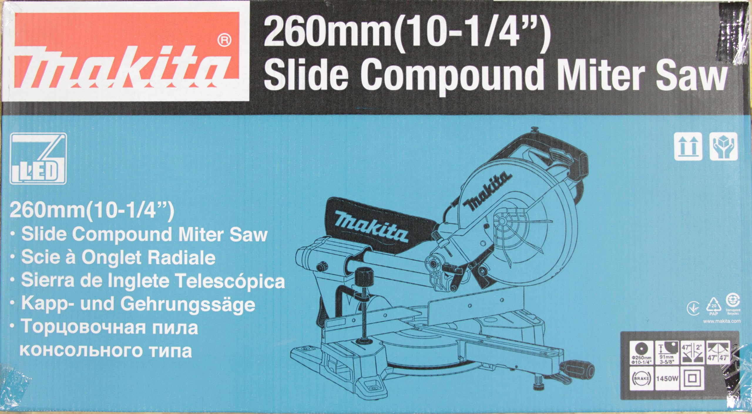 Makita LS1110F - Sierra radial y ingletadora (260 mm)