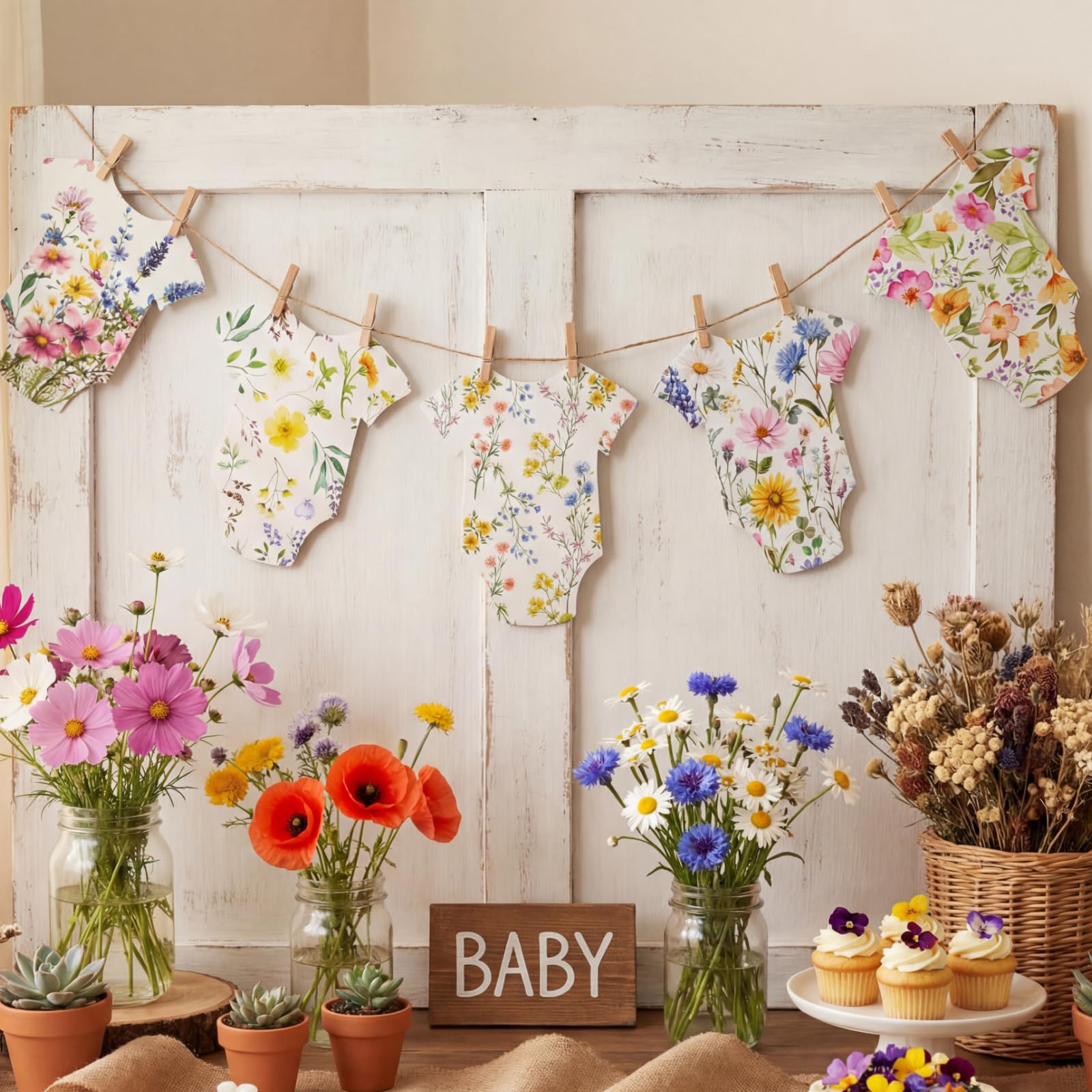 Photo 1 of Frienda Wildflower Baby Shower Garland