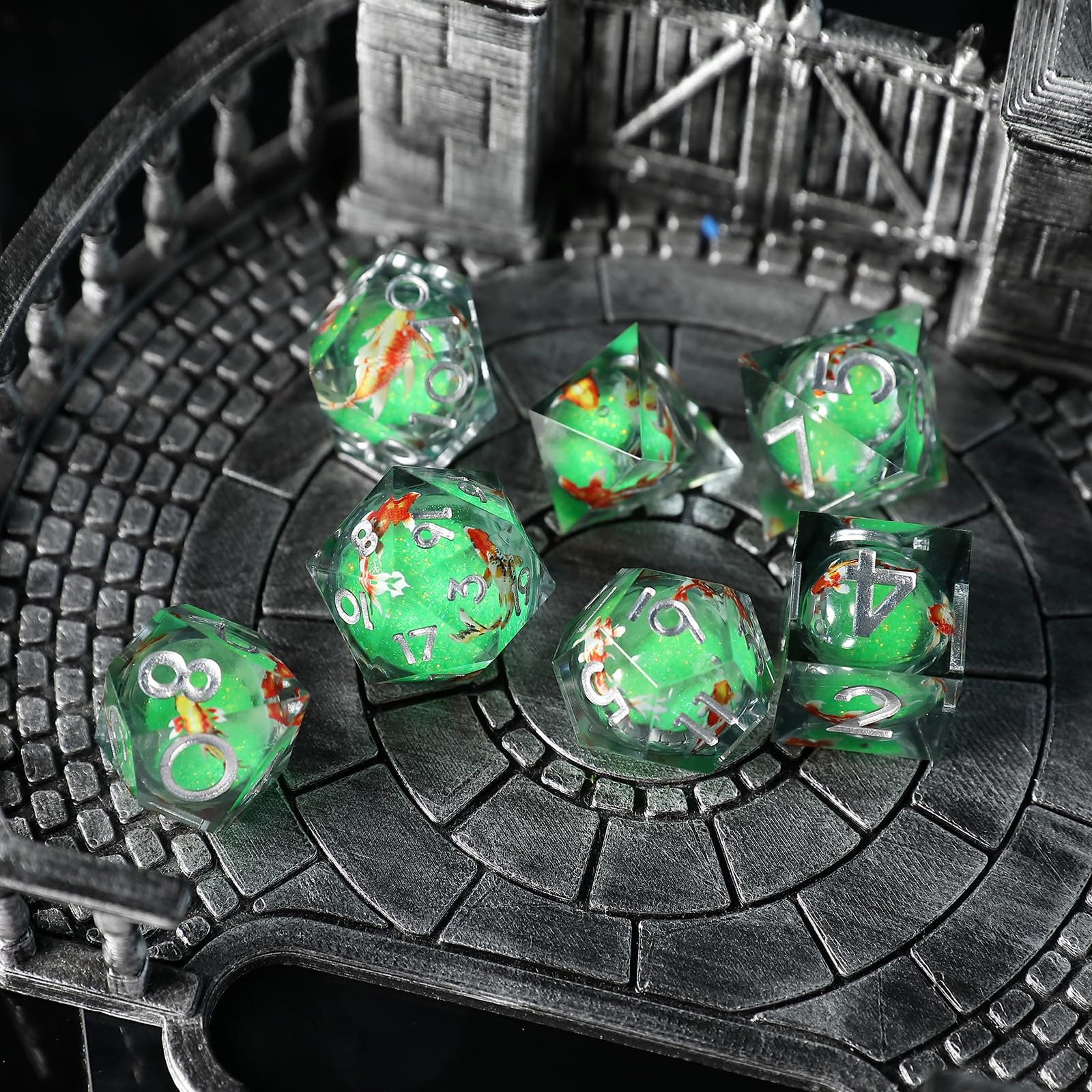 Elifel Koi Fish Ocean Themed RPG Dice Set - Image 4