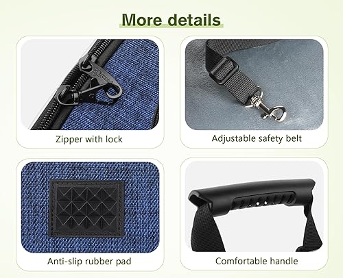 Miniatura 7 de Pecute - Mochila para mascotas, extensible con malla transpirable para perros pequeños, gatos, mochila para mascotas, para senderismo, viajes,