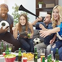 Vista 6 de Windy City Novelties Cuerno de estadio plegable - 28" - Negro