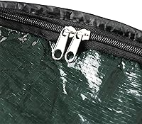 Vista 4 de Wakeman Outdoors, bote de basura plegable con tapa de apertura rápida y cierre (33 galones). Ideal para reciclaje, campamentos y más. Color verde