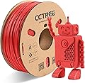 CCTREE Red ABS Filament 1.75mm ABS 3D Printer Filament High Speed,Dimensional Accuracy +/- 0.03mm, ABS 1kg Spool (2.2lbs) Excellent Resistance