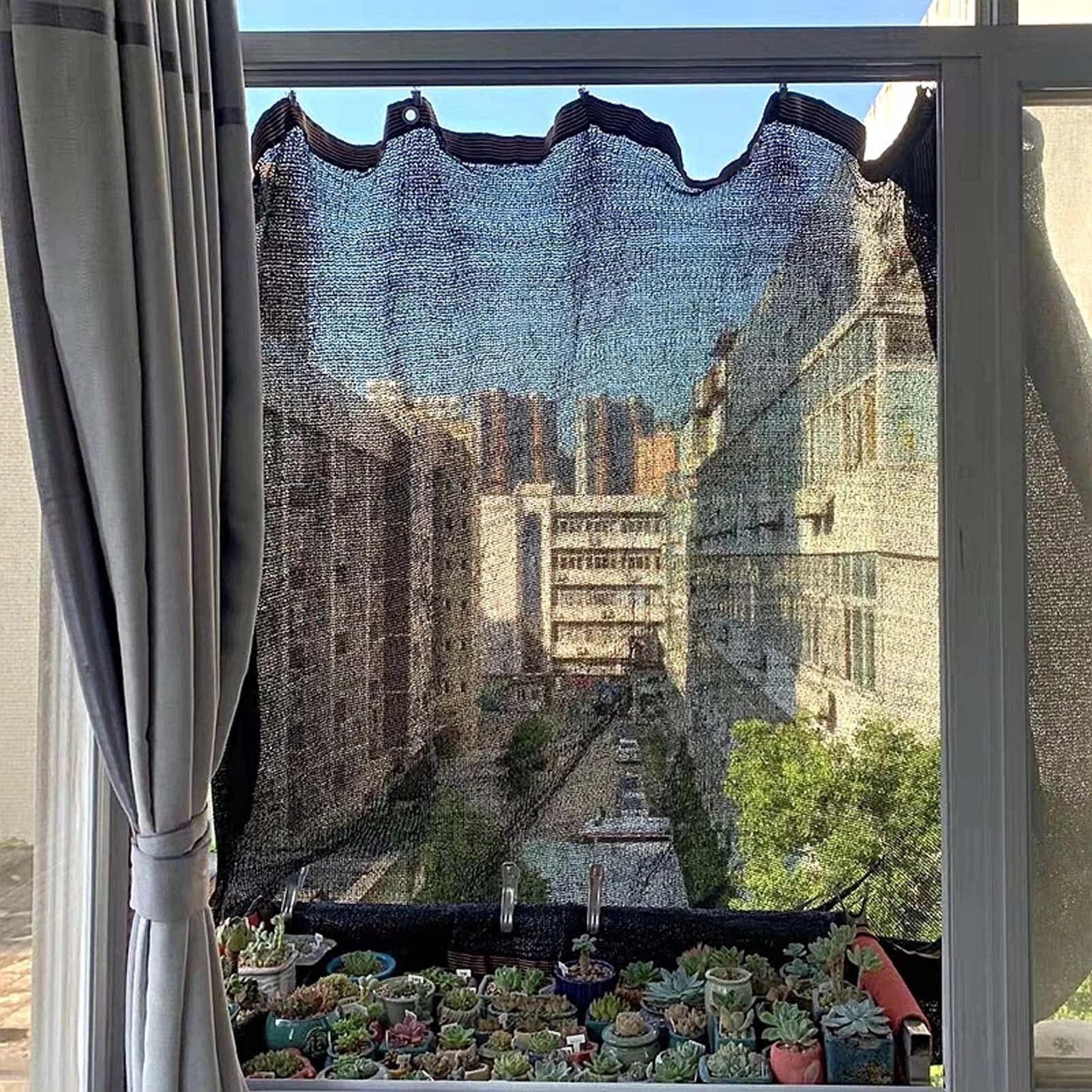 Telo ombreggiante, 80-85% rete ombreggiante, rete parasole copertura con occhielli, per la maglia del prato inglese del patio dei fiori della serra, Facile da appendere,9*10m(29.53*32.81ft