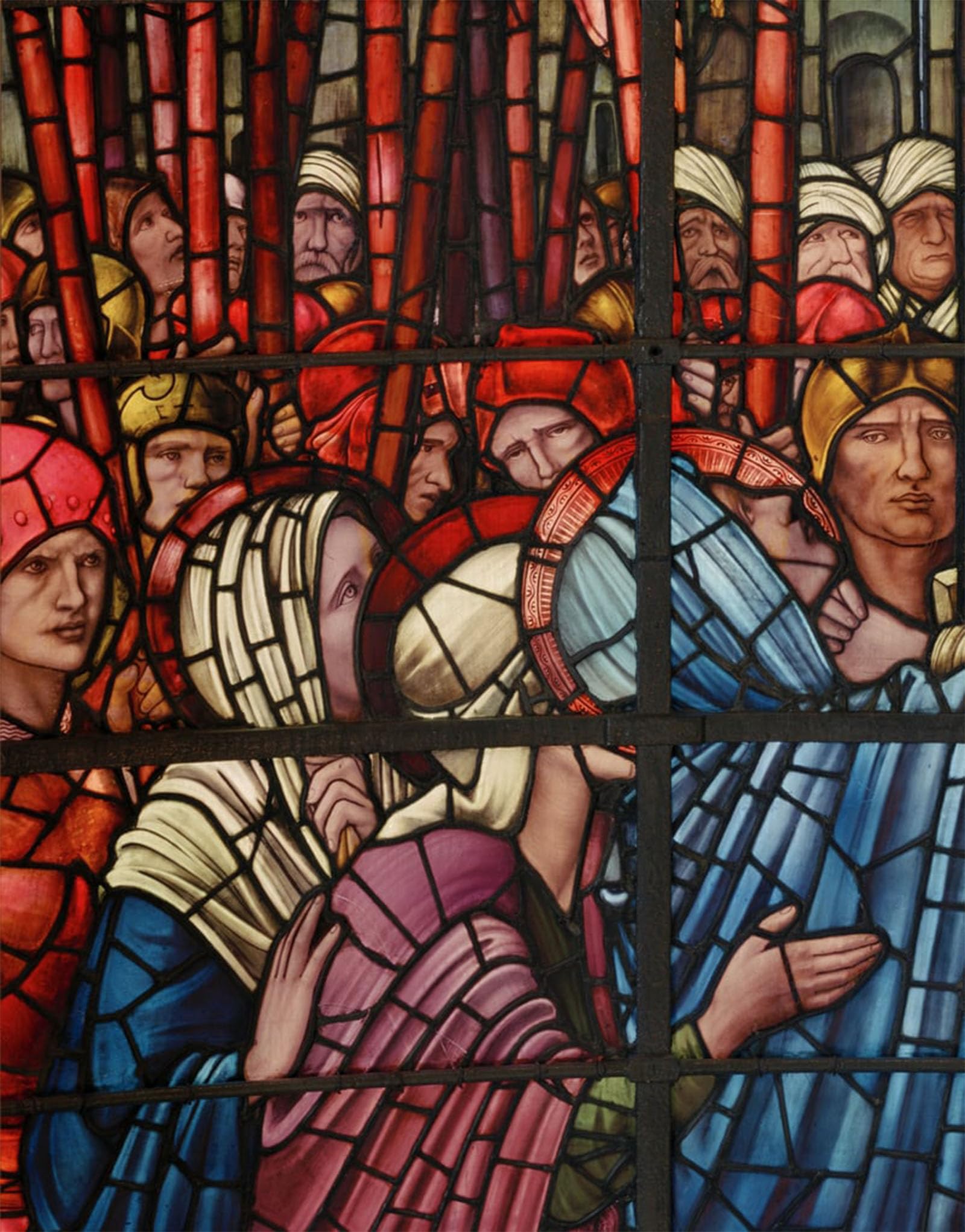 ARTXLXXBN Famous Painting Canvas Artwork Graffiti Print the Crucifixion Window Detail by Edward Burne Jones Portrait Canvas Image for Home Decor 60x90cm