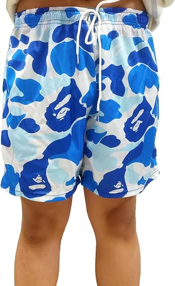 Men's Graphic Print Lightweight Shark Shorts Mesh Basketball Athletic Workout Gym Shorts