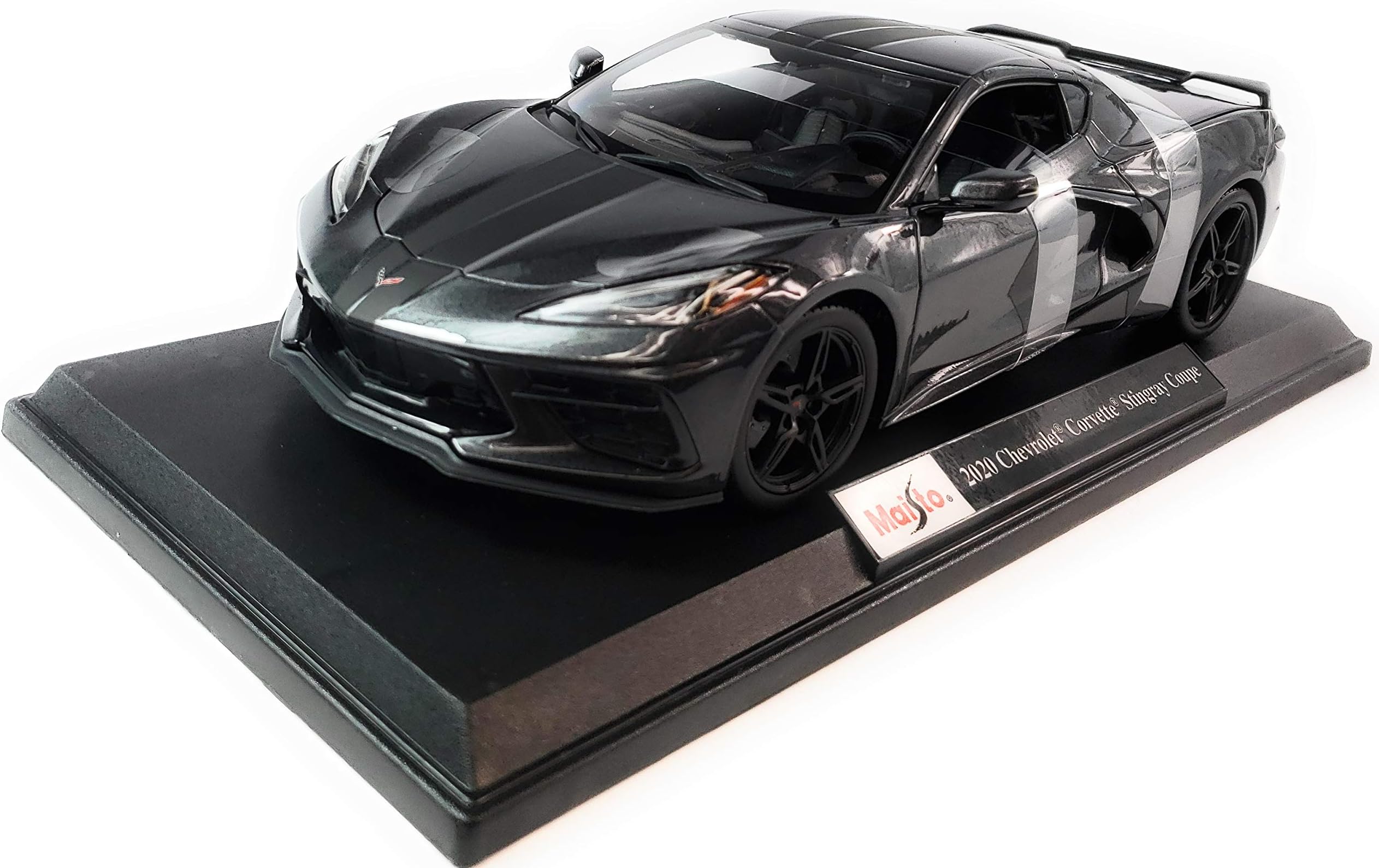 Maisto Special Edition 2020 Chevrolet Corvette C8 Stingray Coupe 1:18 Die Cast Metallic Black