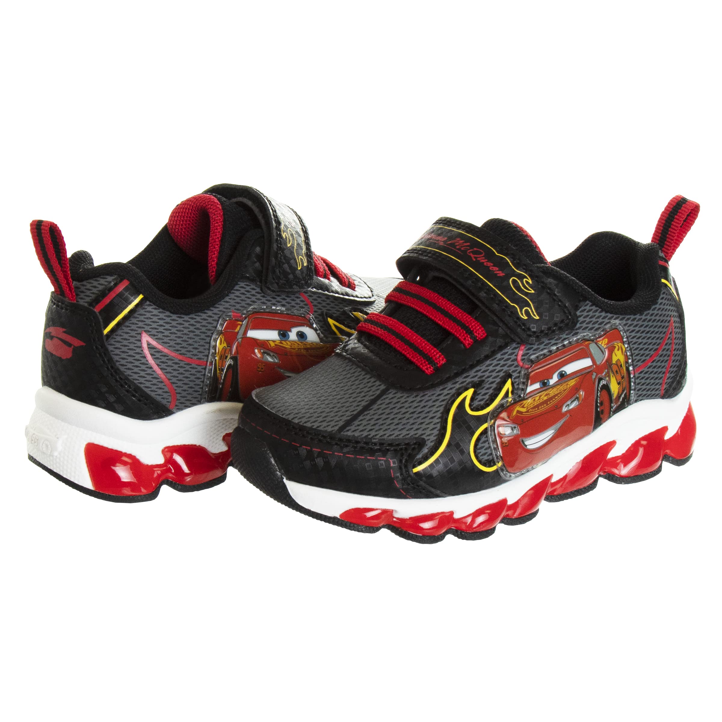 Disney Pixar Cars - Sneaker da ragazzo, colore: Nero/Rosso