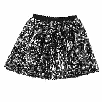 Buy Flofallzique Girls Sequin Skirt with Elastic Waistband