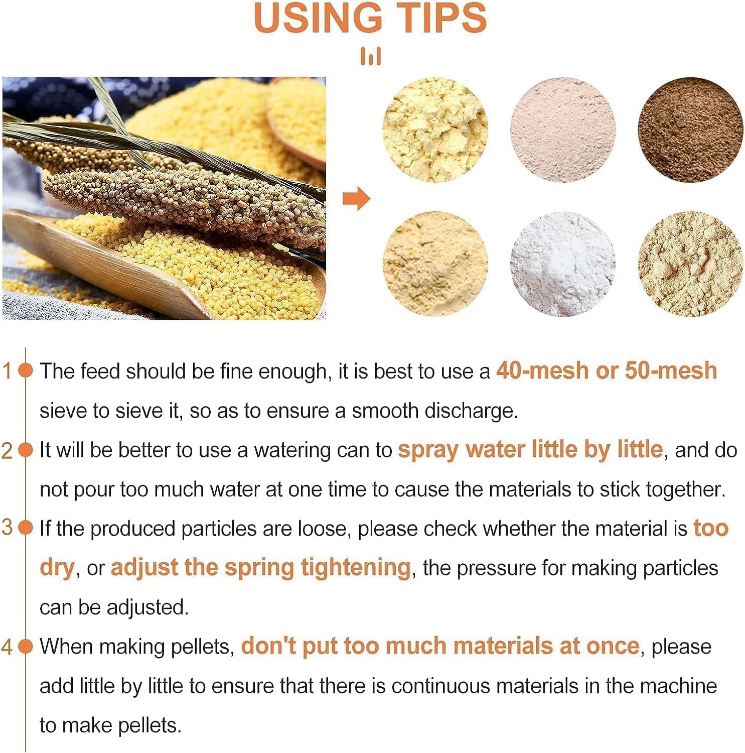 YUCHENGTECH Manual Animal Feed Food Pellet Machine Pet Dog Cat Food Pellet Mell Maker Machine with 4mm/5mm/6mm/7mm Molds