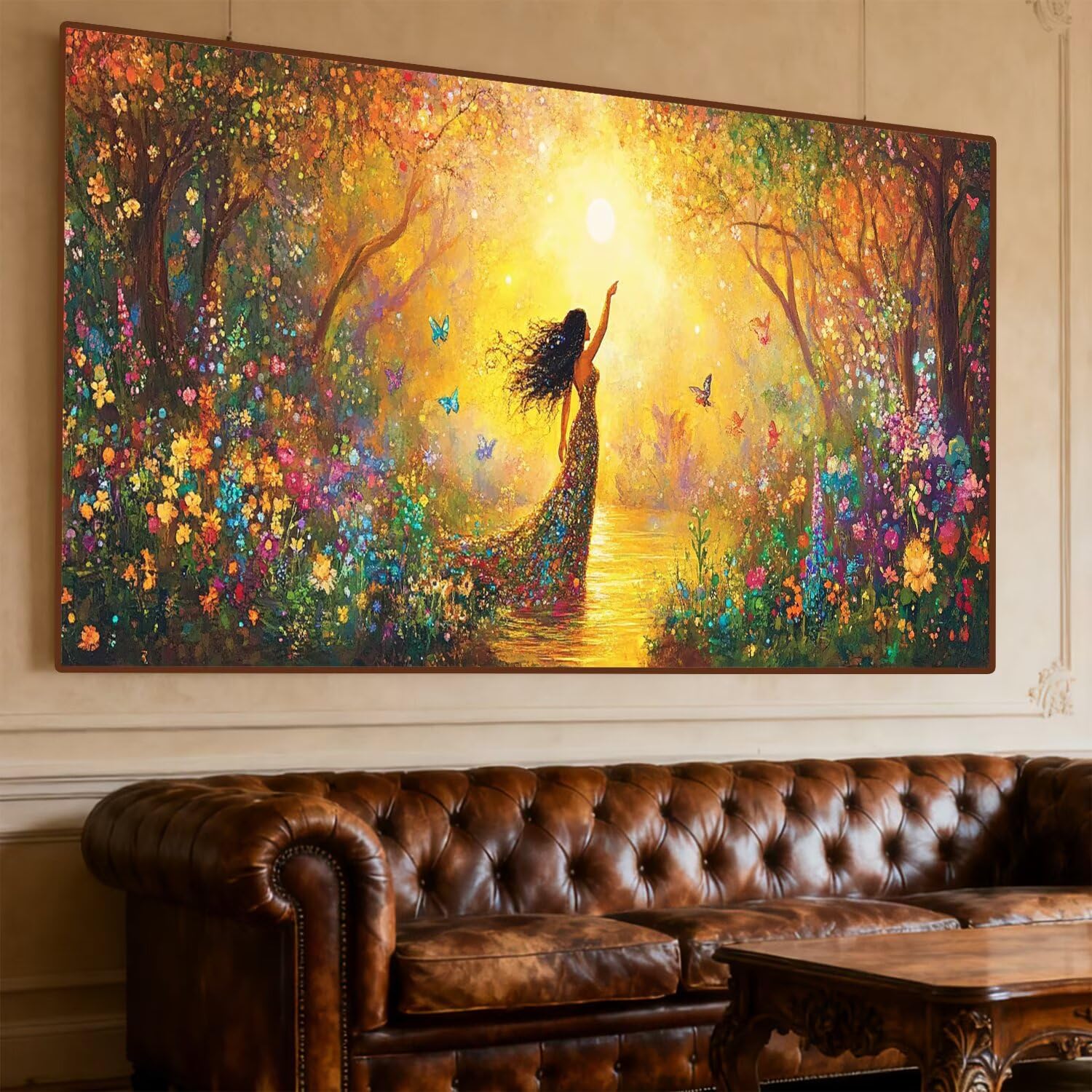 Diament Malarstwo Ogród Diament Malarstwo Dorosły Duży Format 190x80cm Haft Diament Beauty Painting Diament Pełny zestaw Kryształ Ścieg krzyżykowy Ręczna aktywność, Dekoracja domu Prezenty O-593G