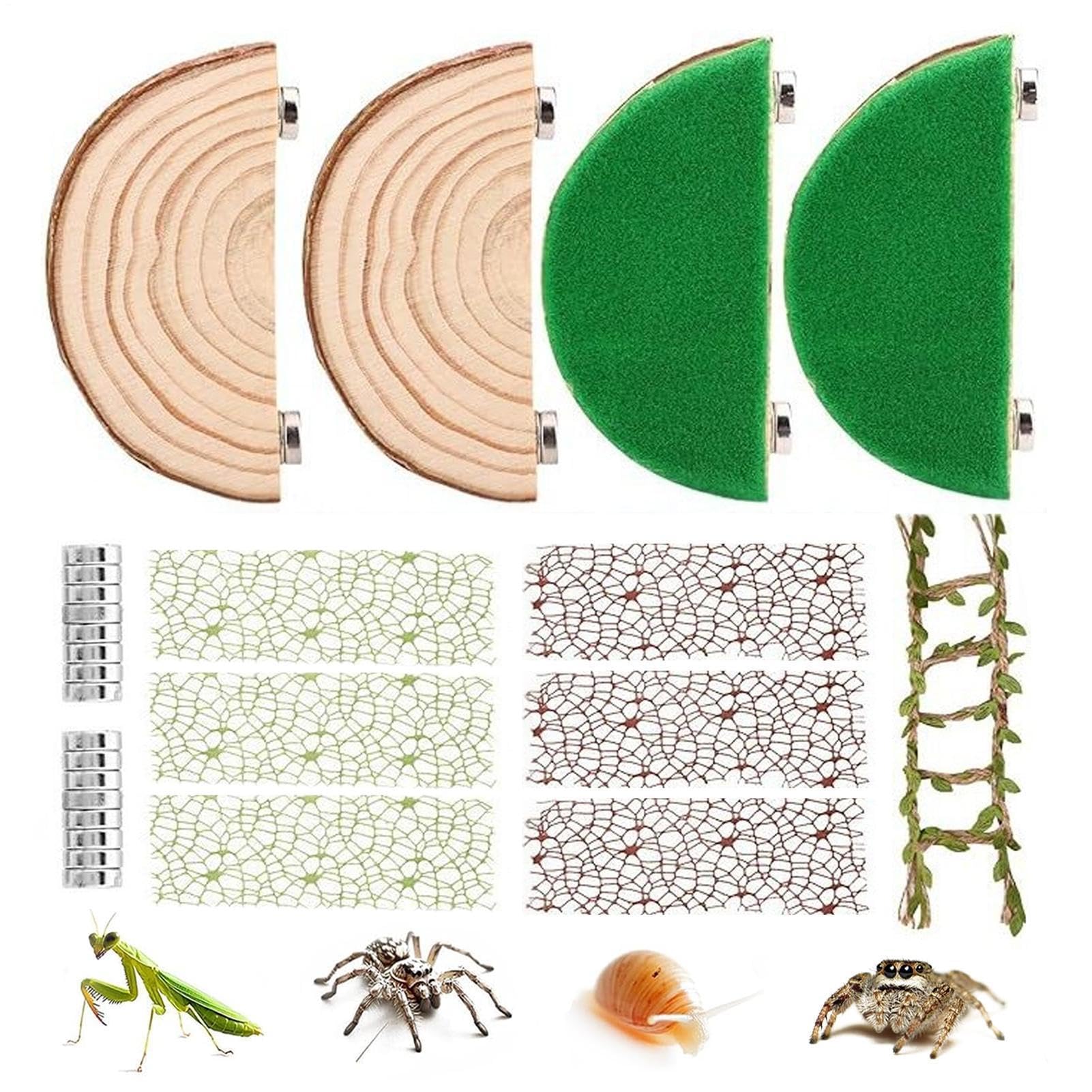 Decoración de hábitat con musgo realista para juegos de reptiles