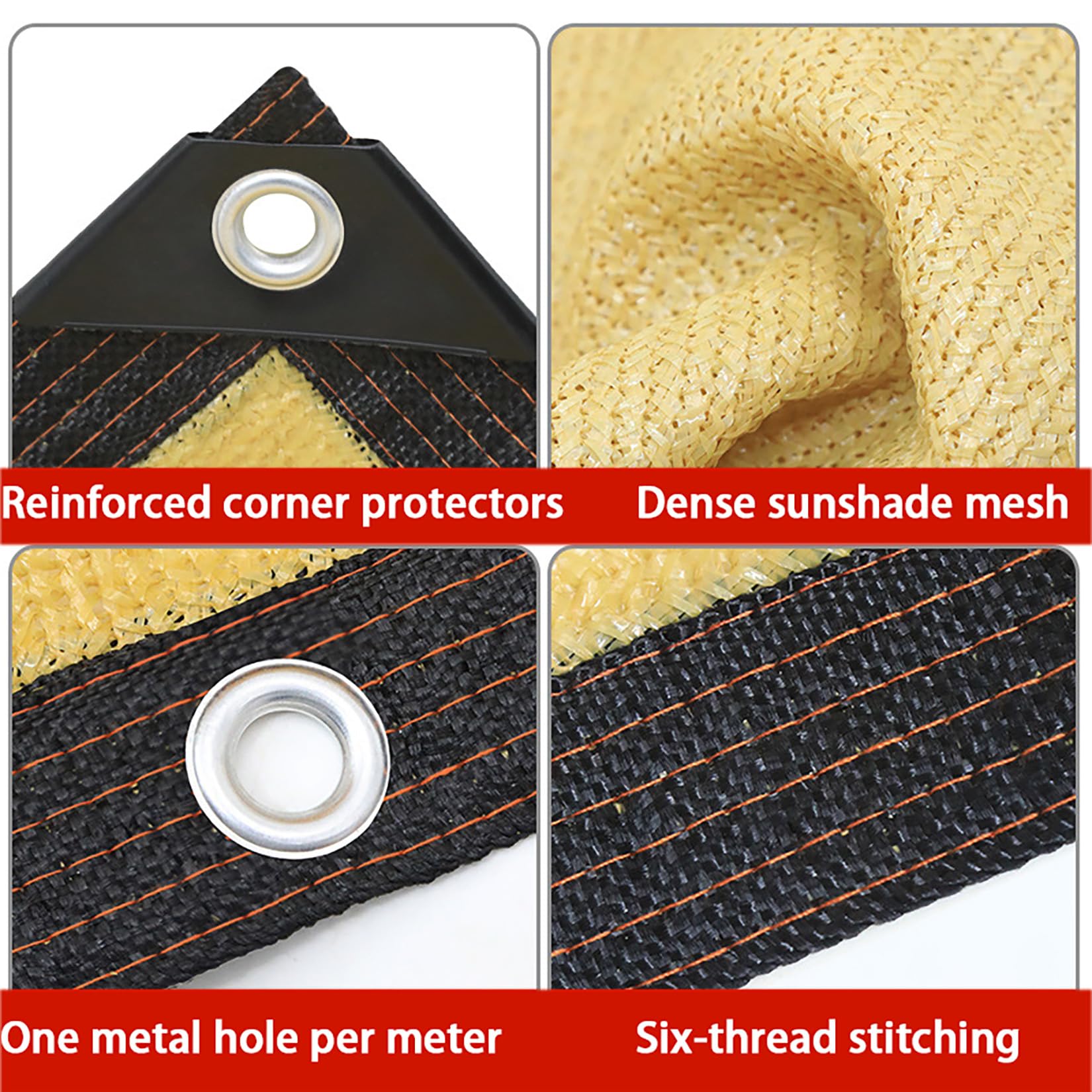 Toldo para Sombra con Ojales de 5x7m,Amarillo Red de Sombra 80% Malla de | Protección Solar UV Resistente HDPE Exterior Cubierta de Malla para Tela para Patio Trasero,Jardín,Plantas,Invernadero