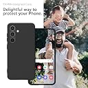 YATWIN Silicone Back Case for Samsung Galaxy S24, Soft-Touch Phone Back Cover for Samsung Galaxy S24 - Black gallery image