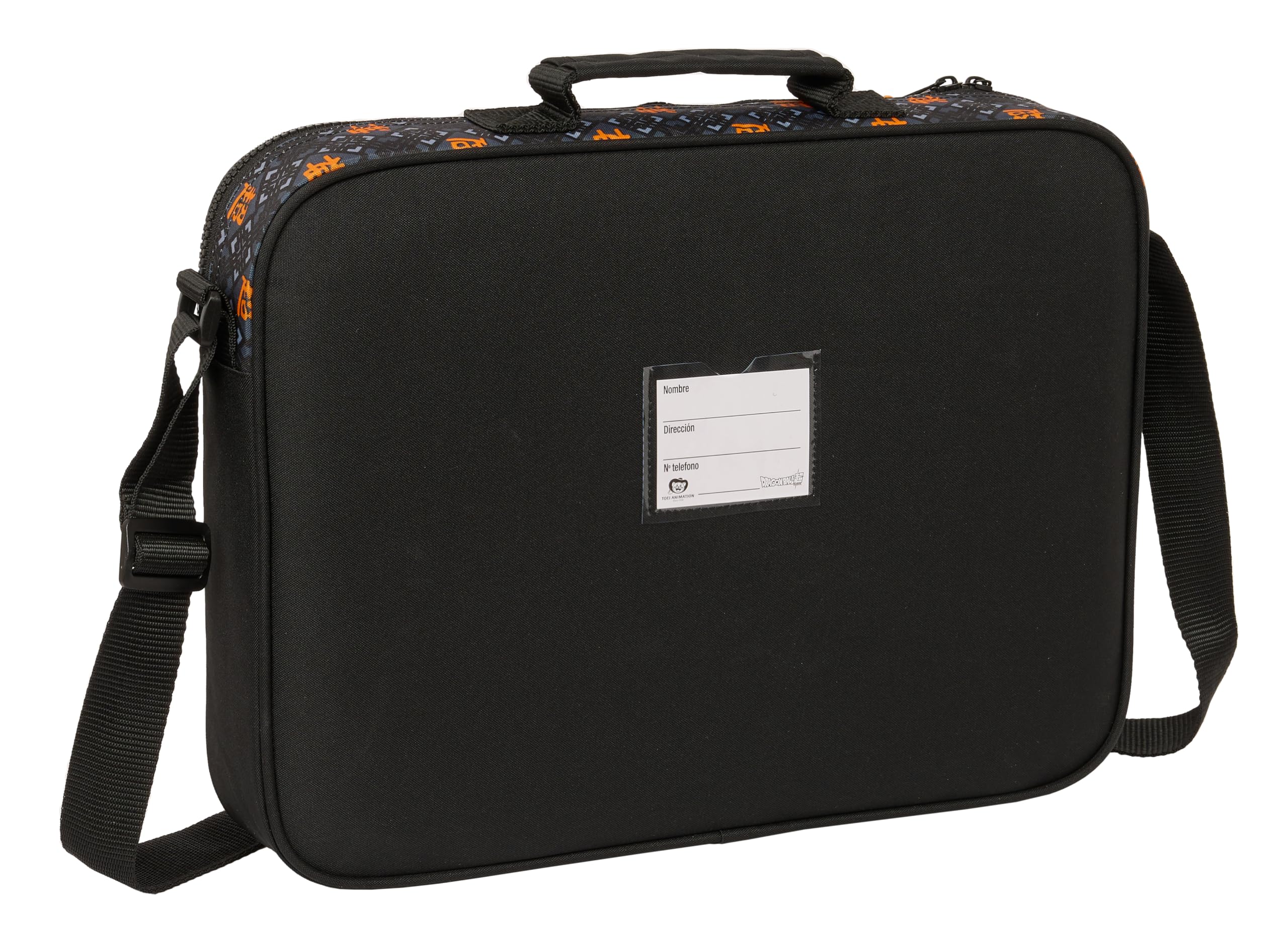 Safta Dragon Ball - Cartera Extraescolares, Maletín Portatodo, Bandolera, Cómoda y Versátil, Calidad y Resistencia, 38x6x28 cm, Color Negro