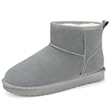 Men's Snow Boots Slip On Suede Winter Warm Boot