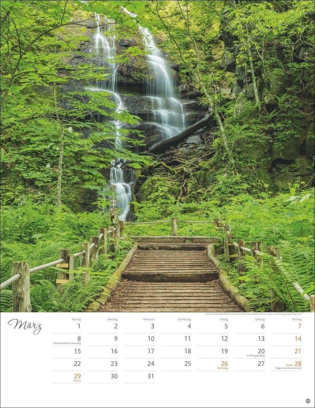 Wege zum Träumen Posterkalender 2027: Die Schönheit unberührter Natur in einem großen Wandkalender. Foto-Kalender für Naturfreunde. Format 34 x 44 cm