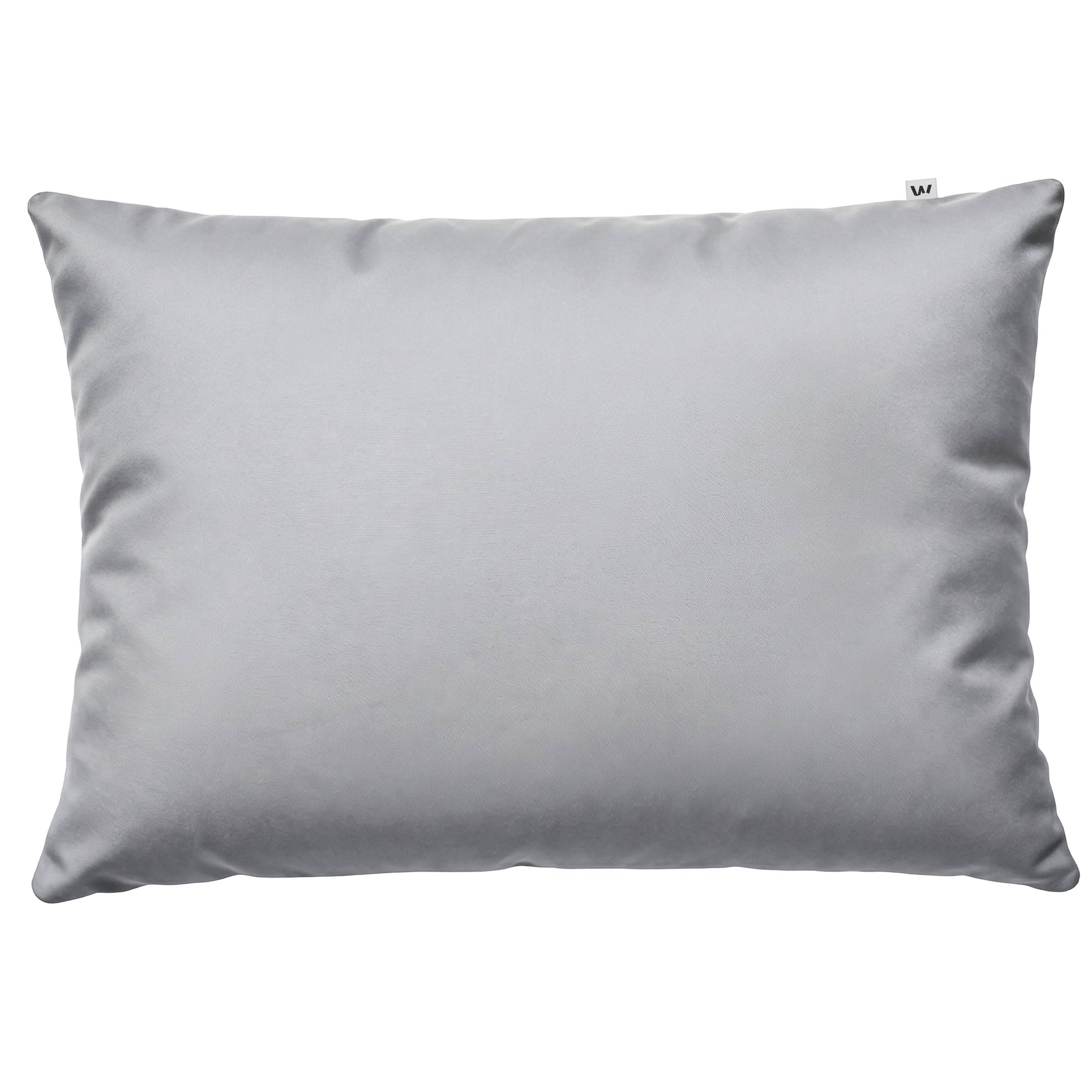 Wolkenfeld Kissenbezug 70 x 90 – 100% Baumwolle – mit verdecktem Reißverschluss – Atmungsaktive Kissenhülle, Hautfreundlich & Pflegeleicht – Oeko-TEX Zertifiziert – Hellgrau