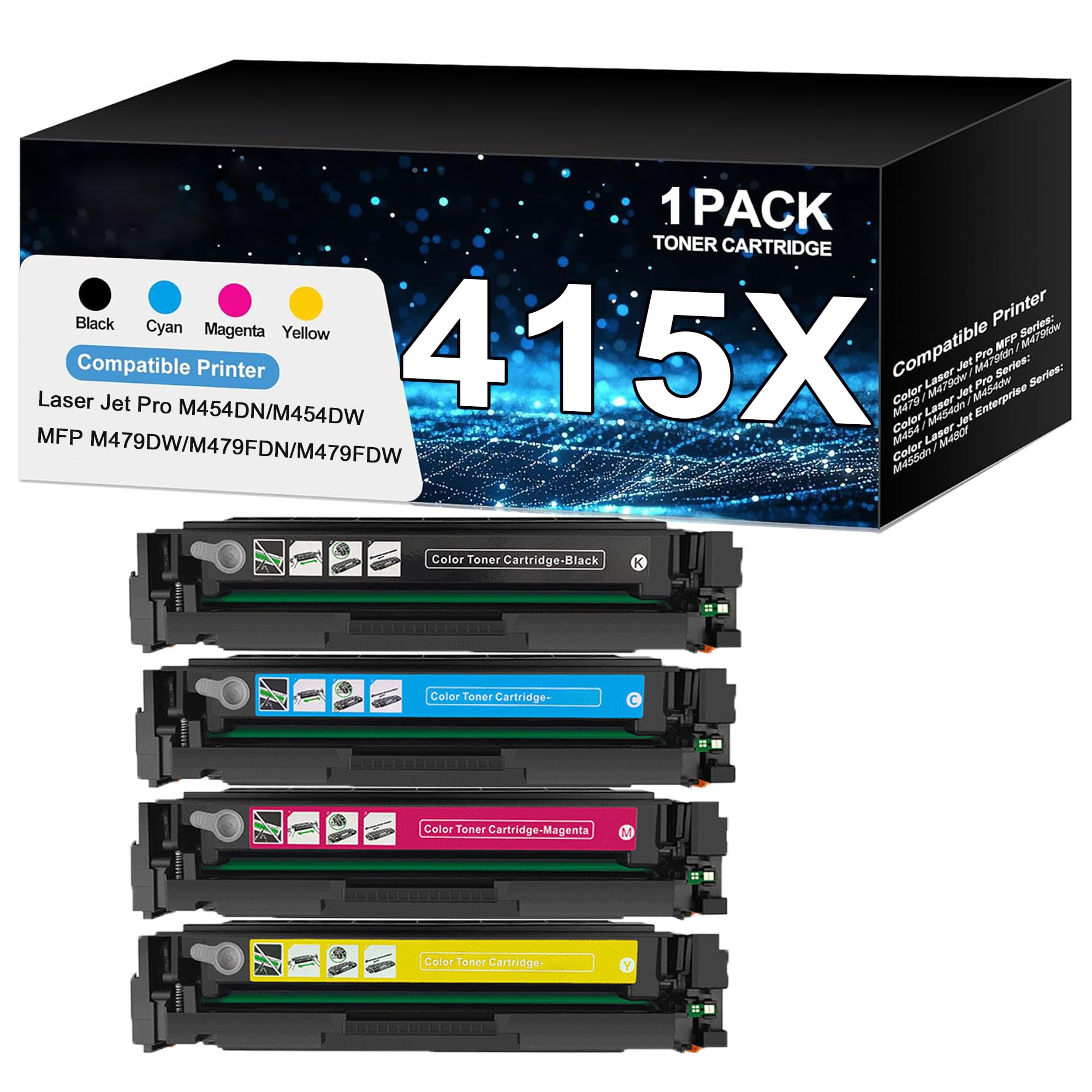 Cartuccia toner 415X con chip