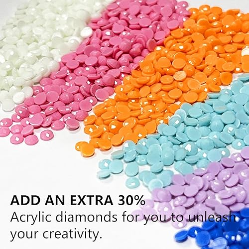 Miniatura 5 de LCOZX Pintura artística con diamantes, kit de pintura de diamante para adultos, pintura de carretera por números para adultos, ocio en el hogar,