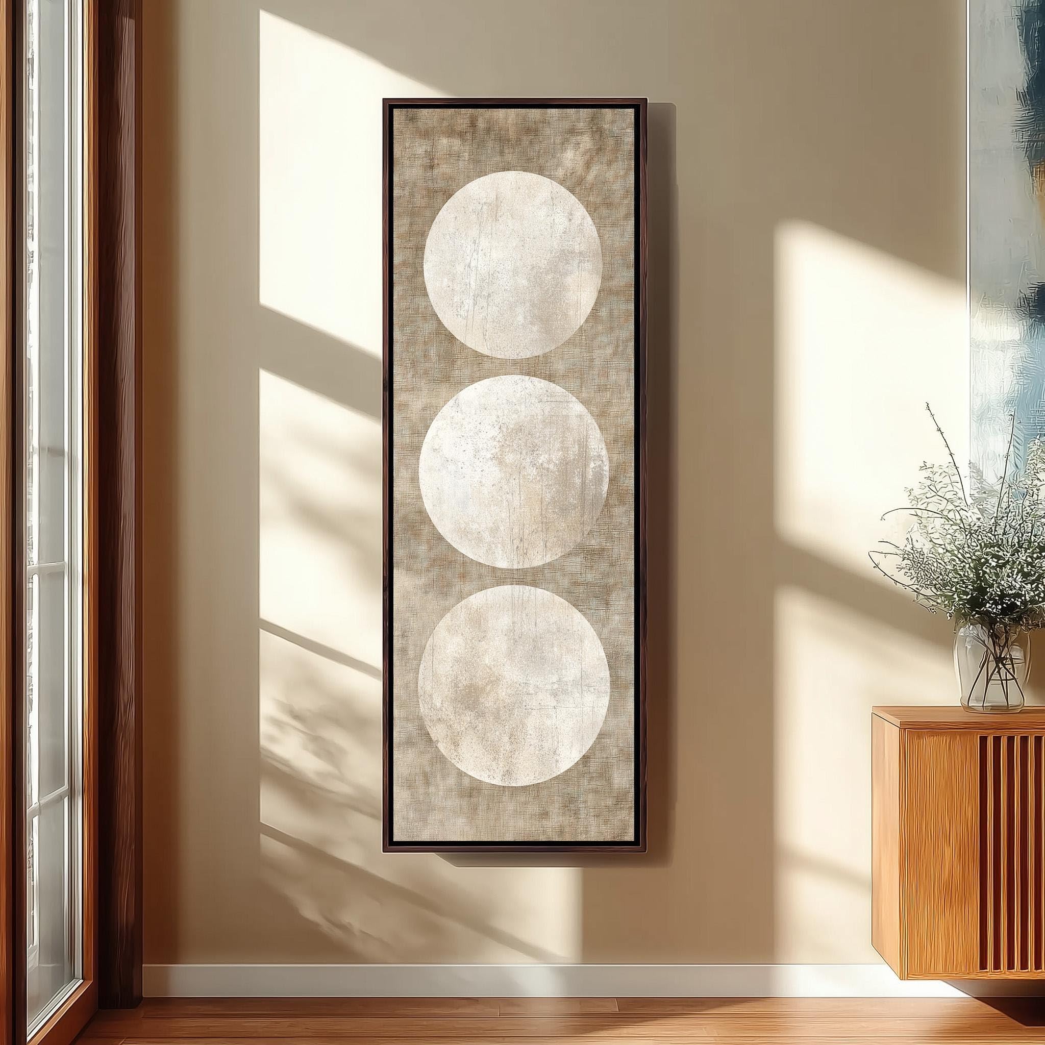Imprimé géométrique beige haut de gamme pour une décoration murale chic - 8