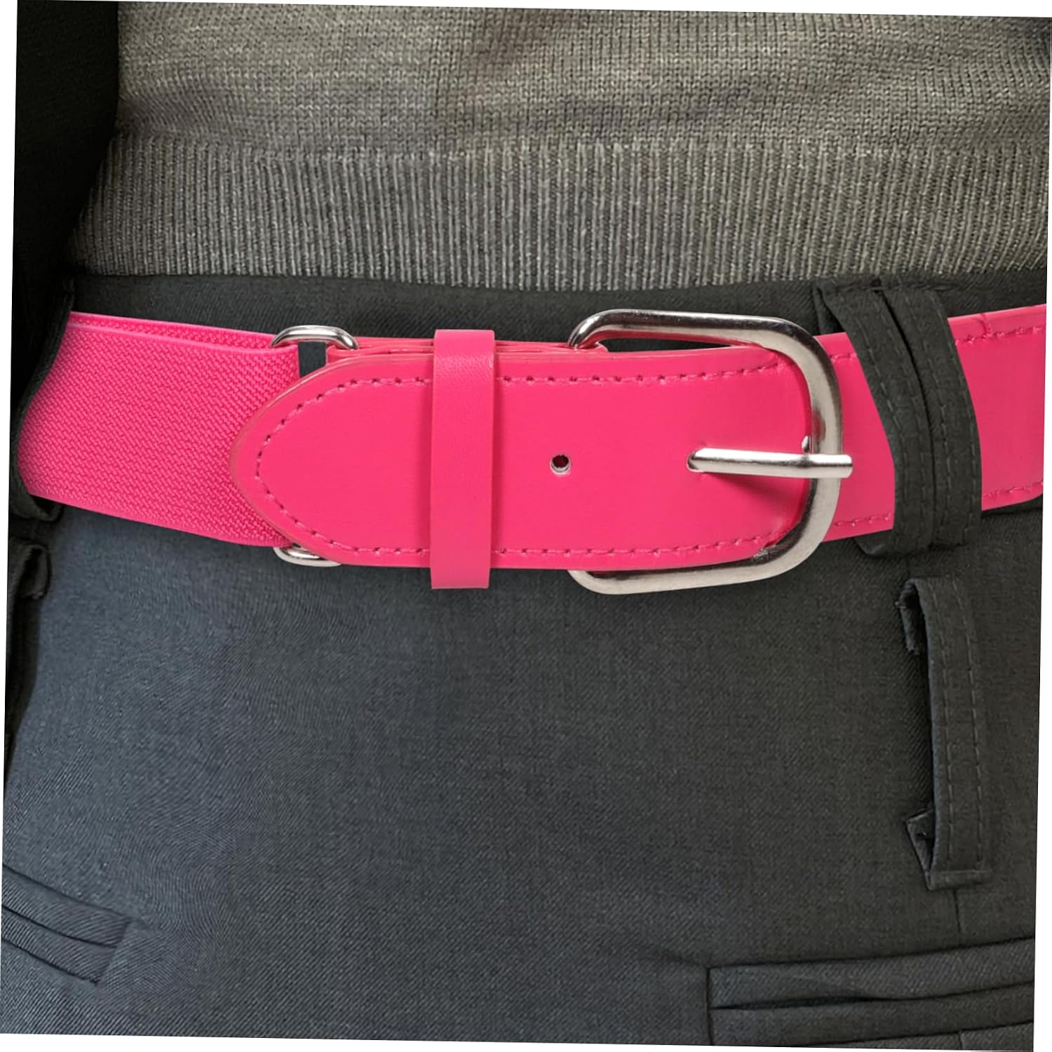 COLLBATH Adjustable Elastic Baseball Belt for Boys and Girls Softball Youth Baseball Belt